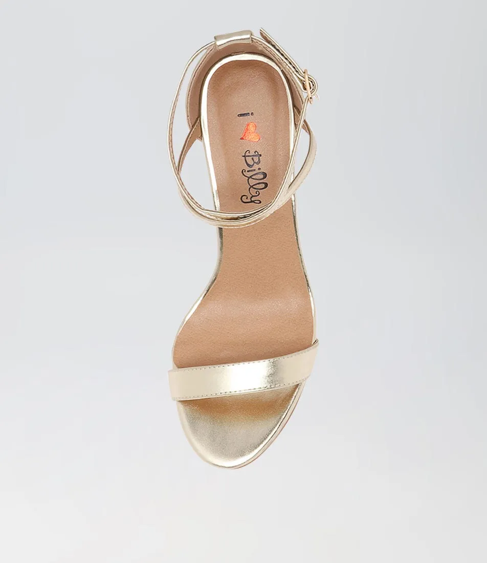 I LOVE BILLY Carna Pale Gold Sandals