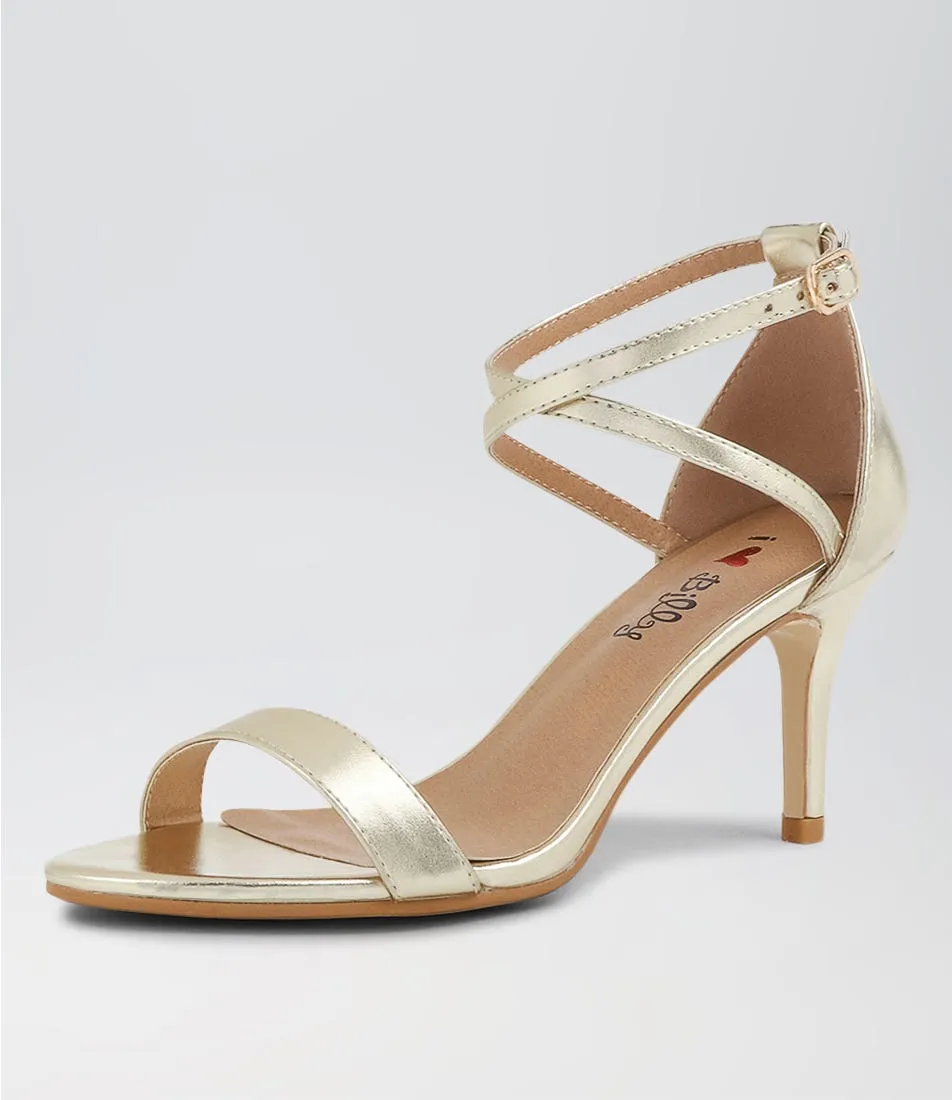 I LOVE BILLY Carna Pale Gold Sandals