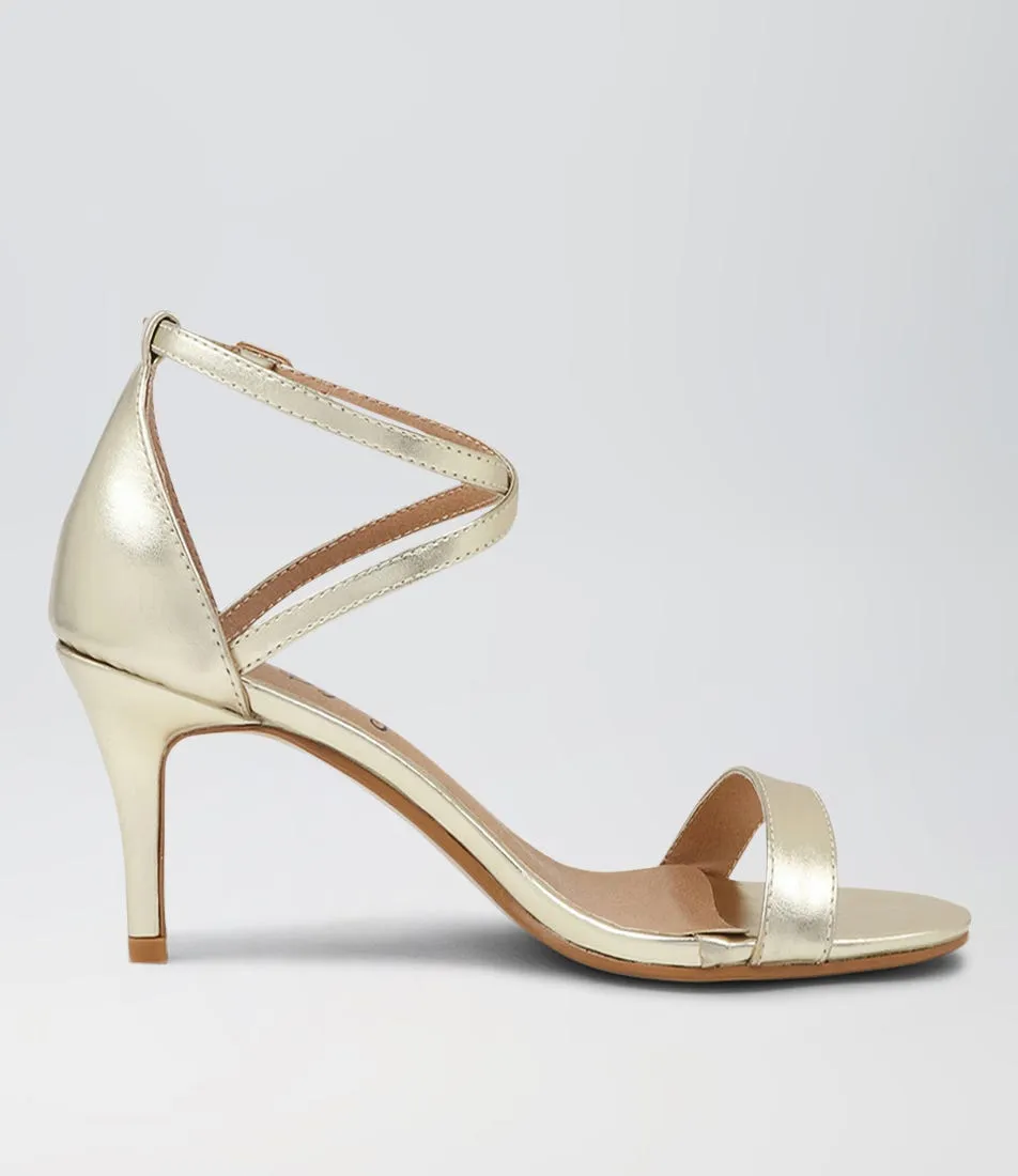 I LOVE BILLY Carna Pale Gold Sandals