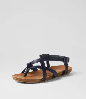 I LOVE BILLY Ginnie Dark Denim Sandals