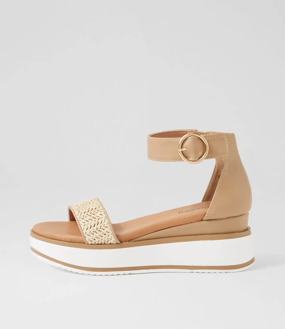 I LOVE BILLY Linnote Latte Multi Sandals