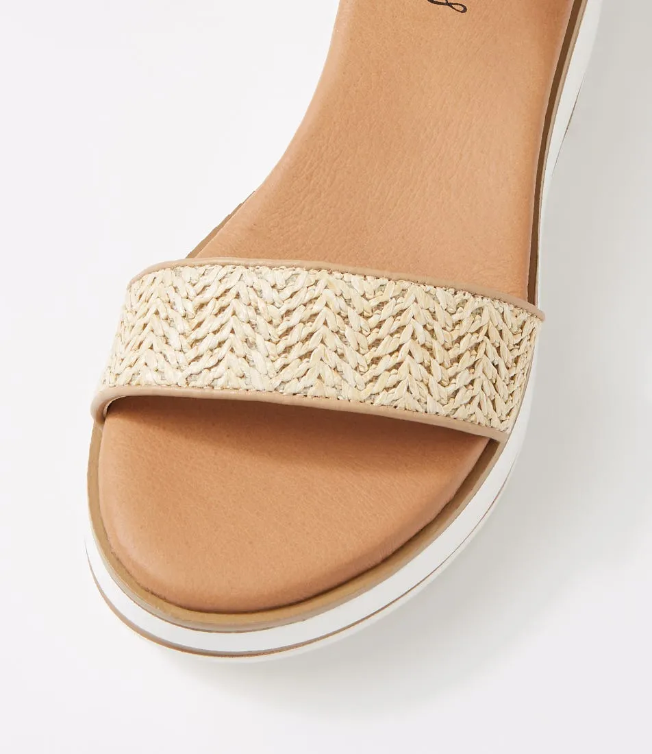 I LOVE BILLY Linnote Latte Multi Sandals