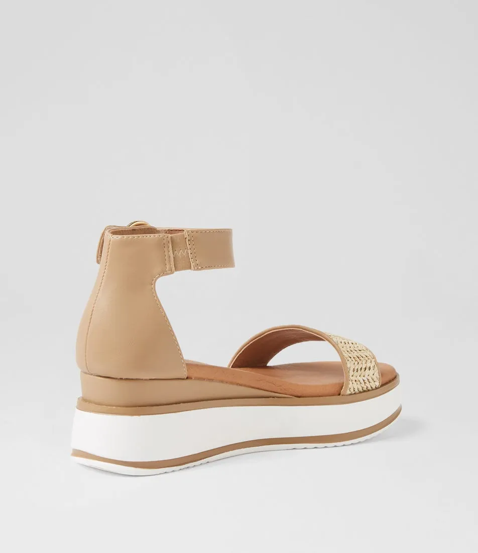 I LOVE BILLY Linnote Latte Multi Sandals