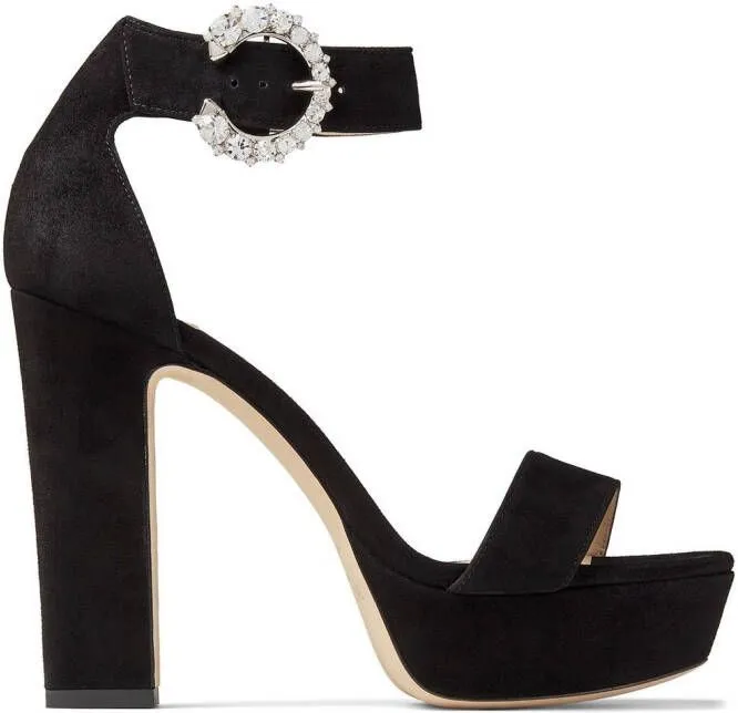 Jimmy Choo Mionne 120mm platform sandals Black