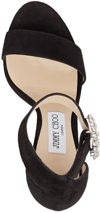 Jimmy Choo Mionne 120mm platform sandals Black