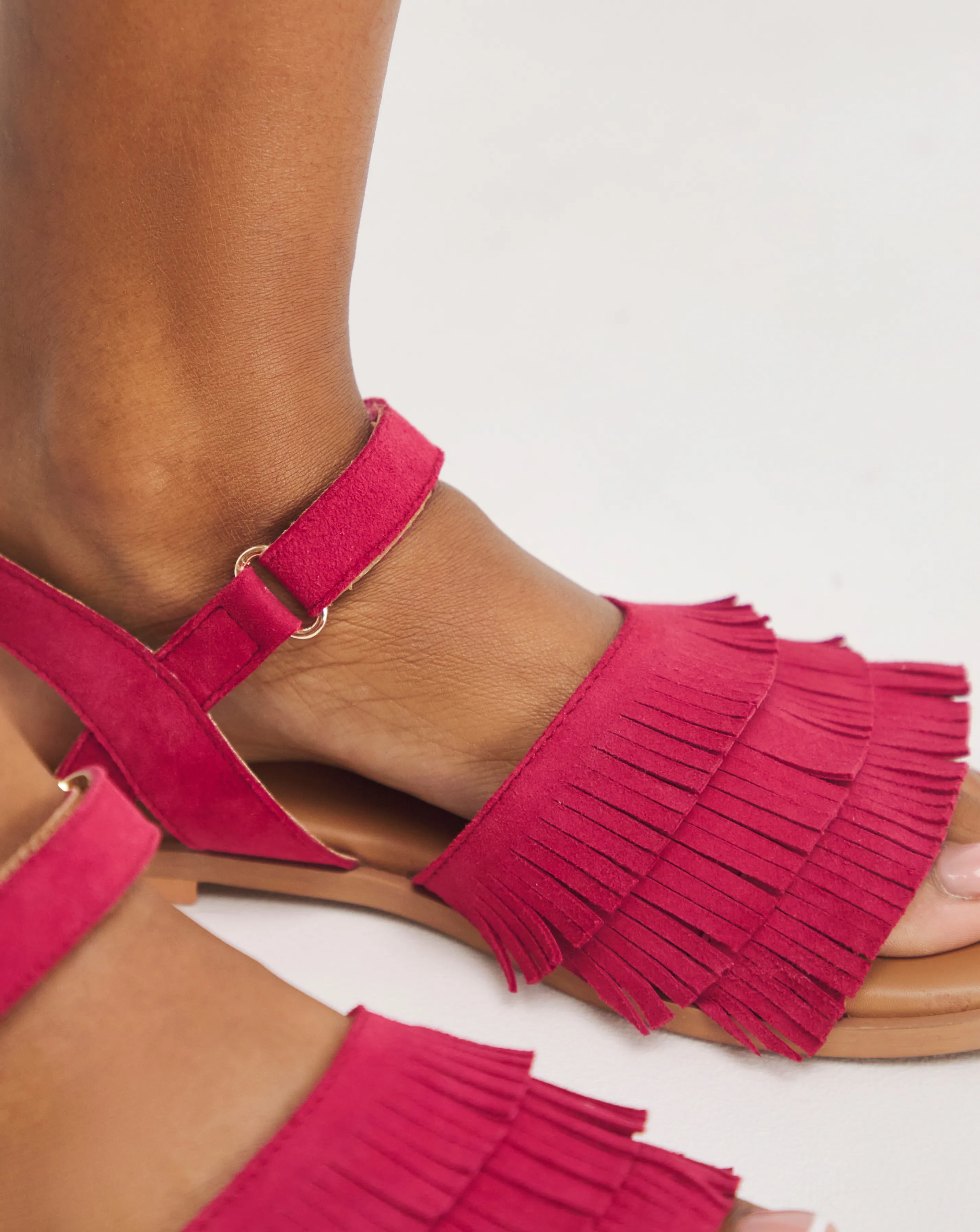 Joe Browns Tassel Fringe Sandals Wide Fit