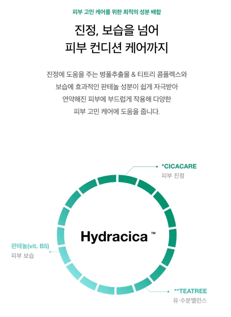 Kineff Hydracica Lotion 100ml Sensitive Skincare pH Trouble Teatree Centella Eoseongcho