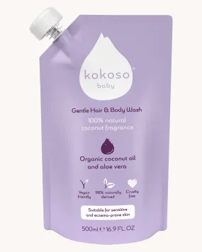 Kokoso Gentle Hair & Body Wash Refill 500ml