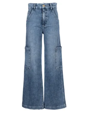 Kut From The Kloth Jodi High Rise Fab Ab Wide Leg Jeans in Blithe