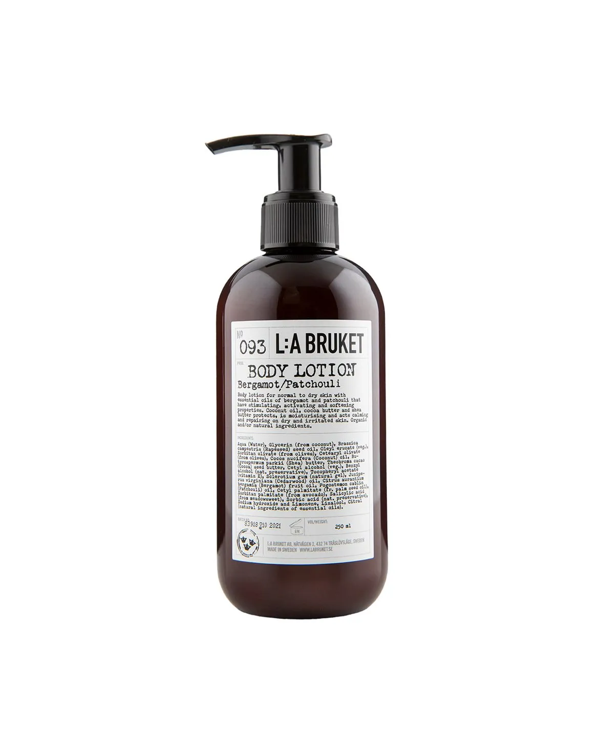 L:a Bruket 093 Body Lotion Bergamot/Patchouli