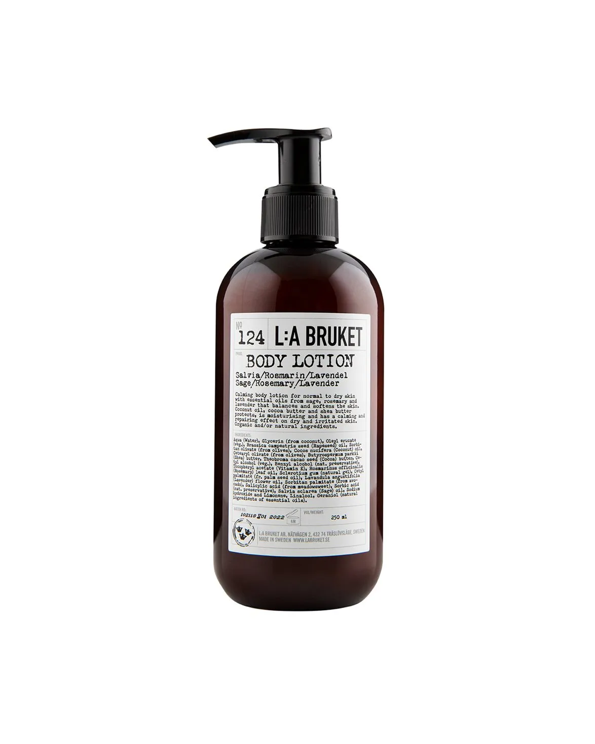 L:a Bruket 124 Body Lotion Sage/Rosemary/Lavender