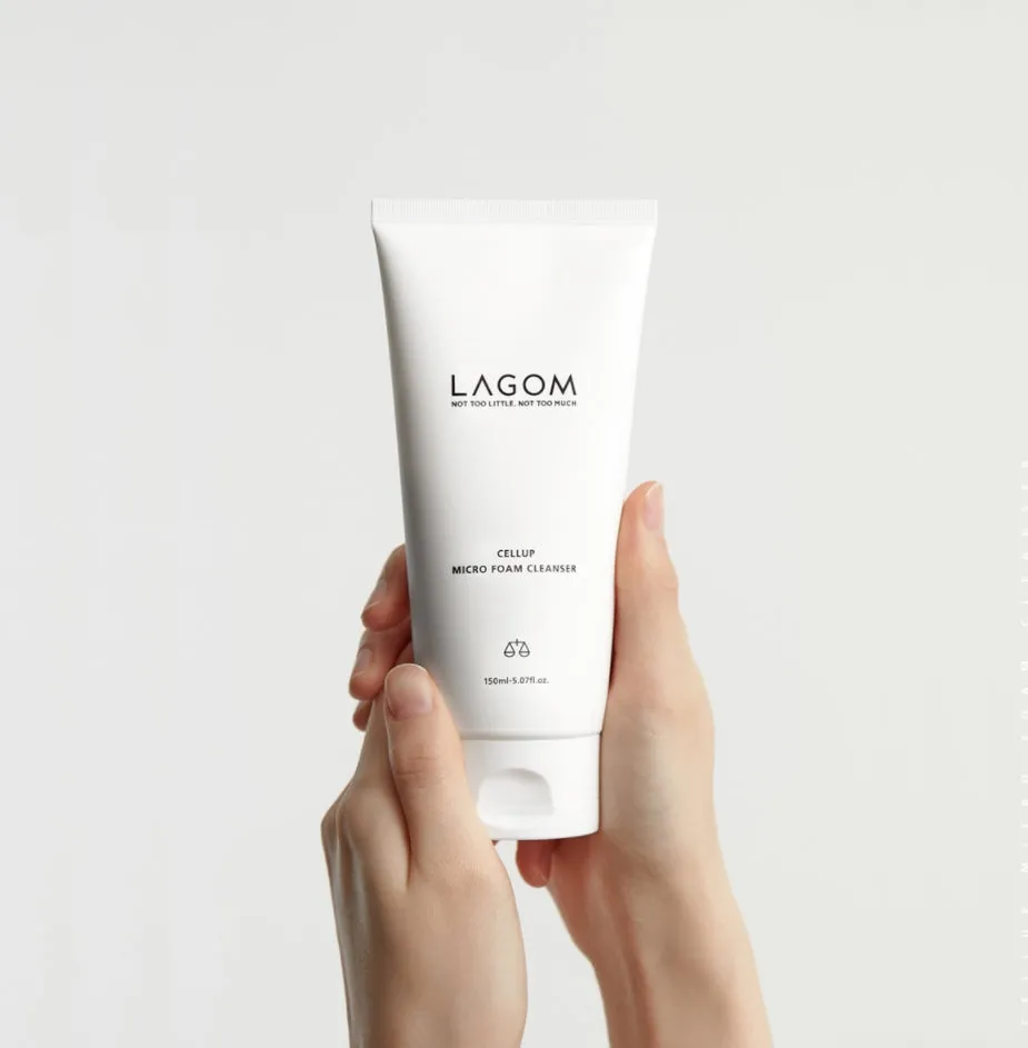 Lagom Cellup Micro Foam Cleanser 150ml Facial Skincare Moisture Pore Sebum