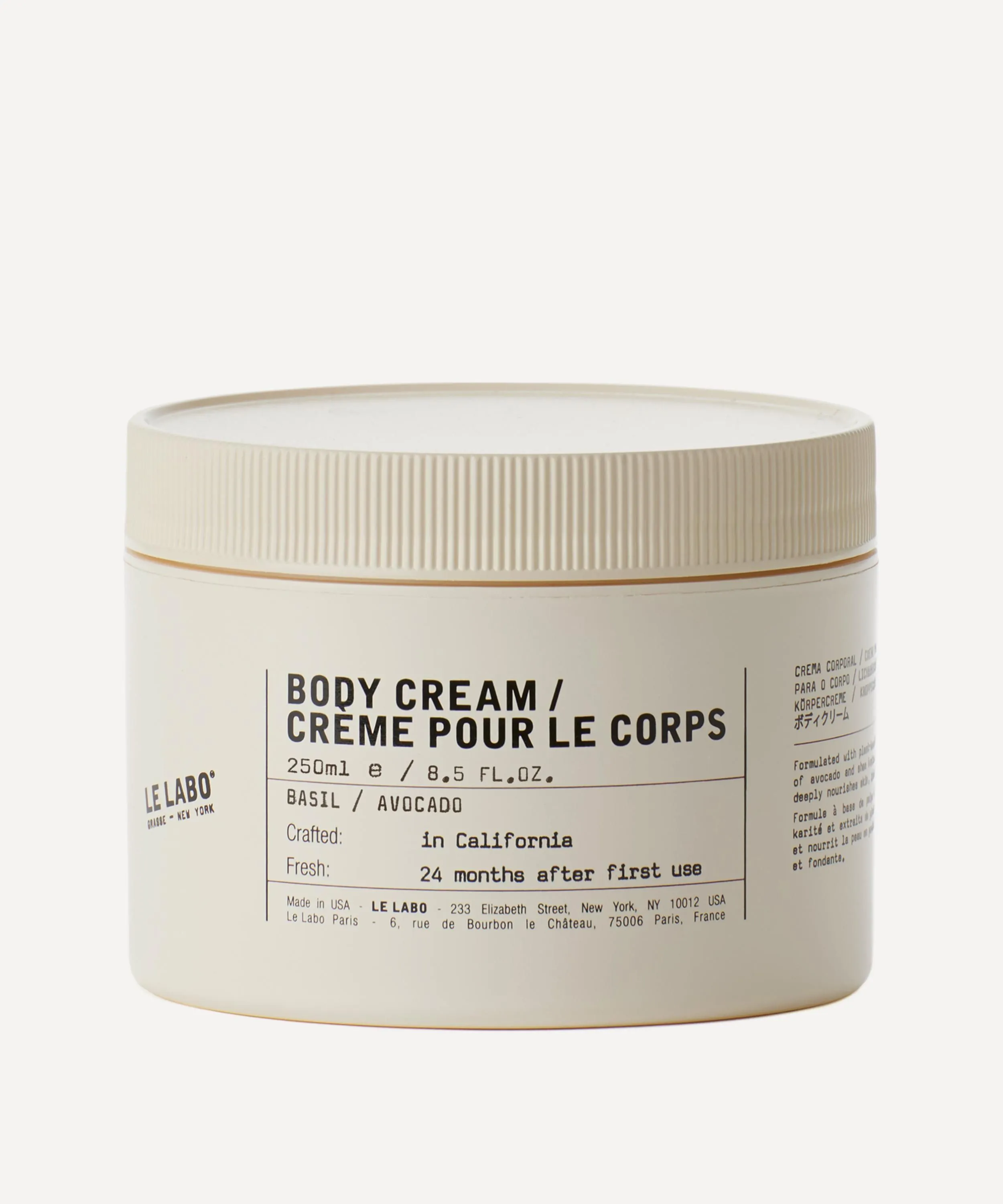 Le Labo Basil Body Cream 250ml