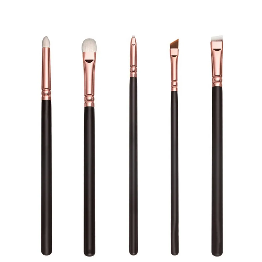 Maange 10 Pcs Eye Makeup Brushes Eyeshadow Blending brush Powder Foundation wood rose gold ovale Make up brush pinceaux kit