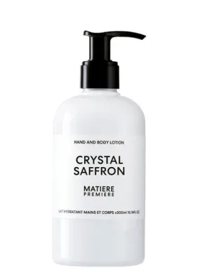 Matiere Premiere Crystal Saffron Hand and Body Lotion 300 ml, Hand and Body Lotion, Easily Absorbed, Leaves the Skin Satin Soft 