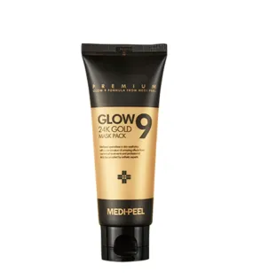 MEDI-PEEL Glow 9 24K Gold Mask Pack 100ml Skin Pore Blackheads Sebum Care