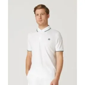 Mens Square Performance Polo - White