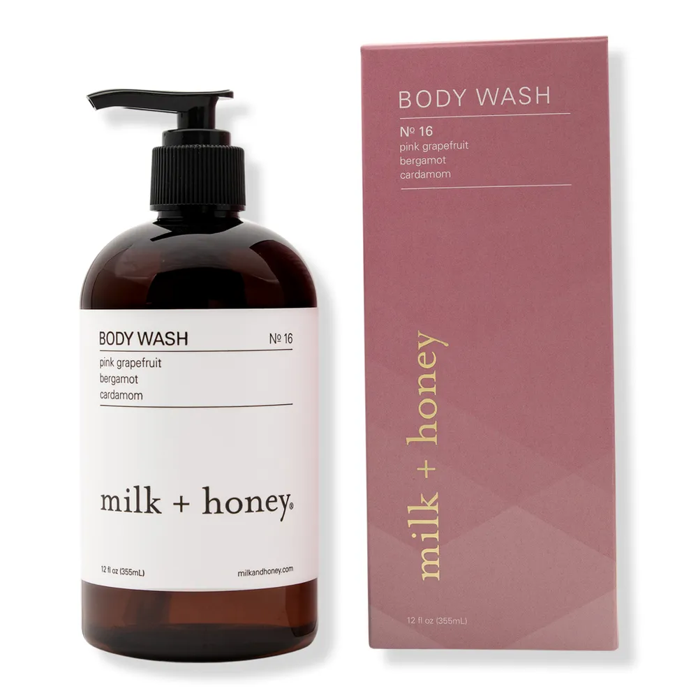 Milk + Honey Pink Grapefruit, Bergamot, Cardamom Body Wash No.16