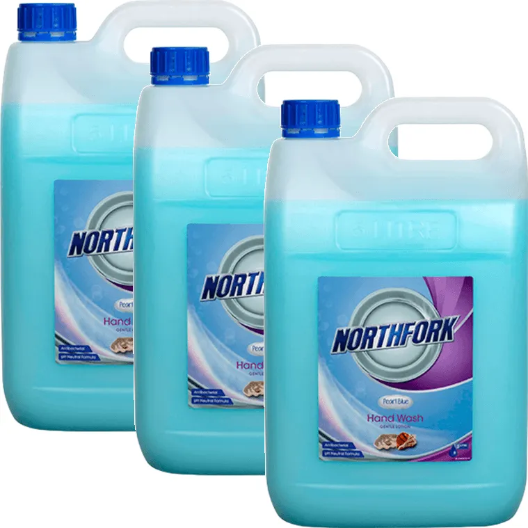 Northfork Liquid Handwash Pearl Blue 5 Litre 3 Pack Soap