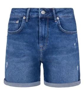 Pepe Jeans Mary pantalones cortos vaqueros para mujer, pantalones cortos resistentes con estilo de cinco bolsillos, pantalones c