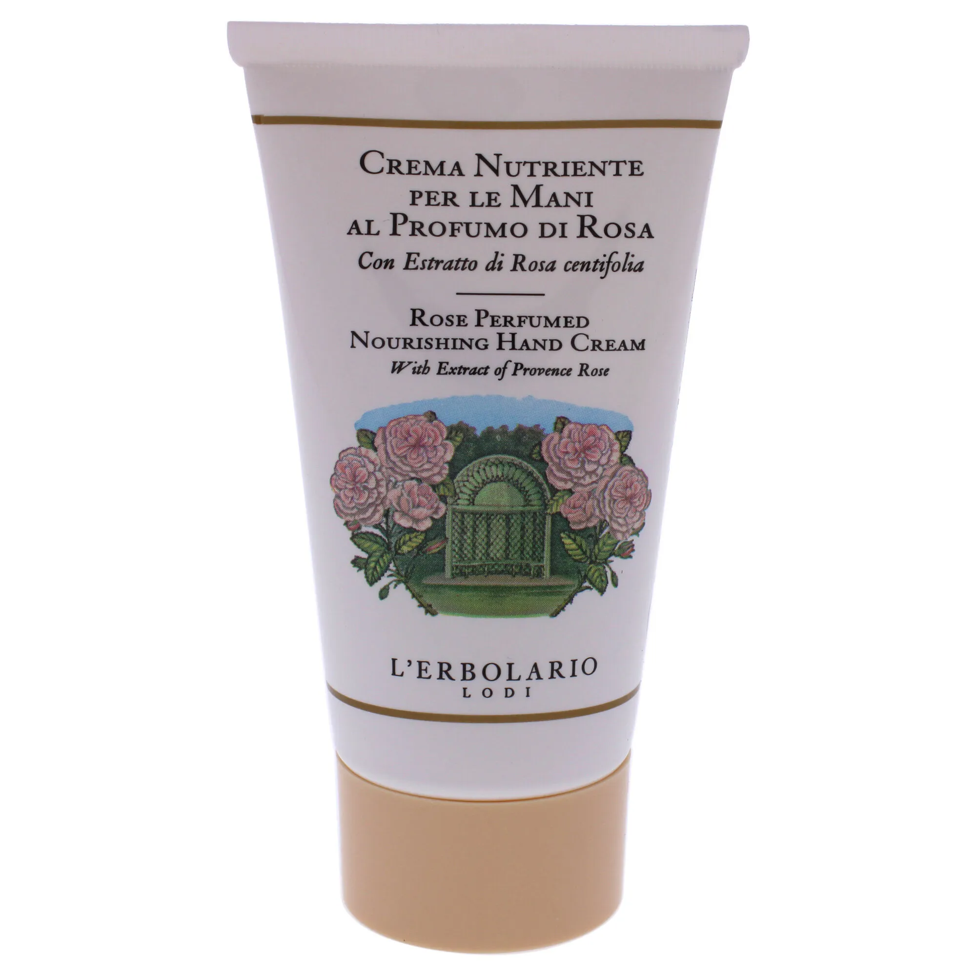 Perfumed Nourishing Hand Cream - Rose by LErbolario for Unisex - 2.5 oz Cream