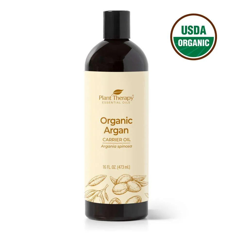 Plant Therapy Argan Organic Carrier Oil (Hair Therapy Moisturize & Protect Hair Oil)