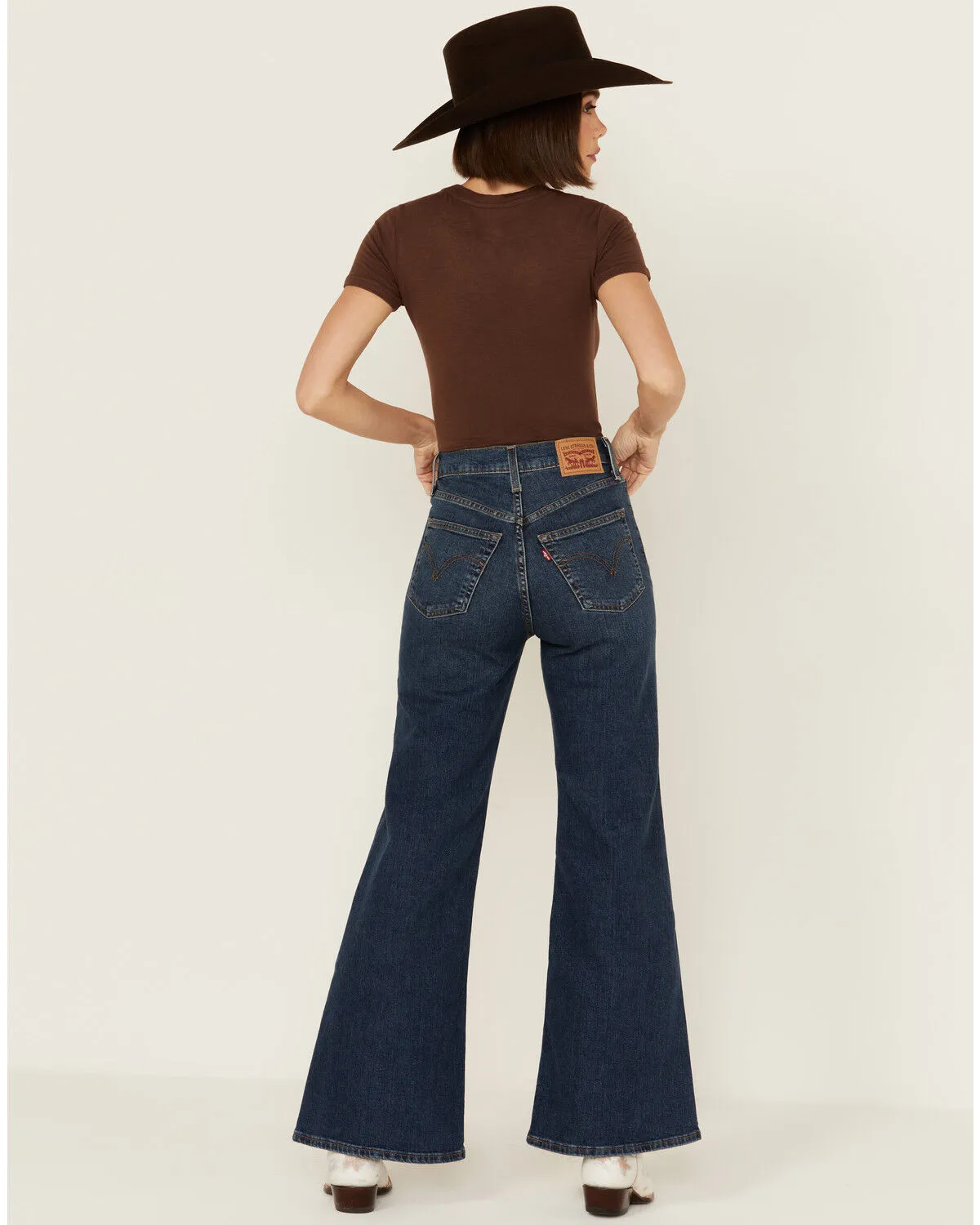 Product Name:  Levi's Women's A New York Moment Medium Wash High Rise Stretch Wide Leg Jeans