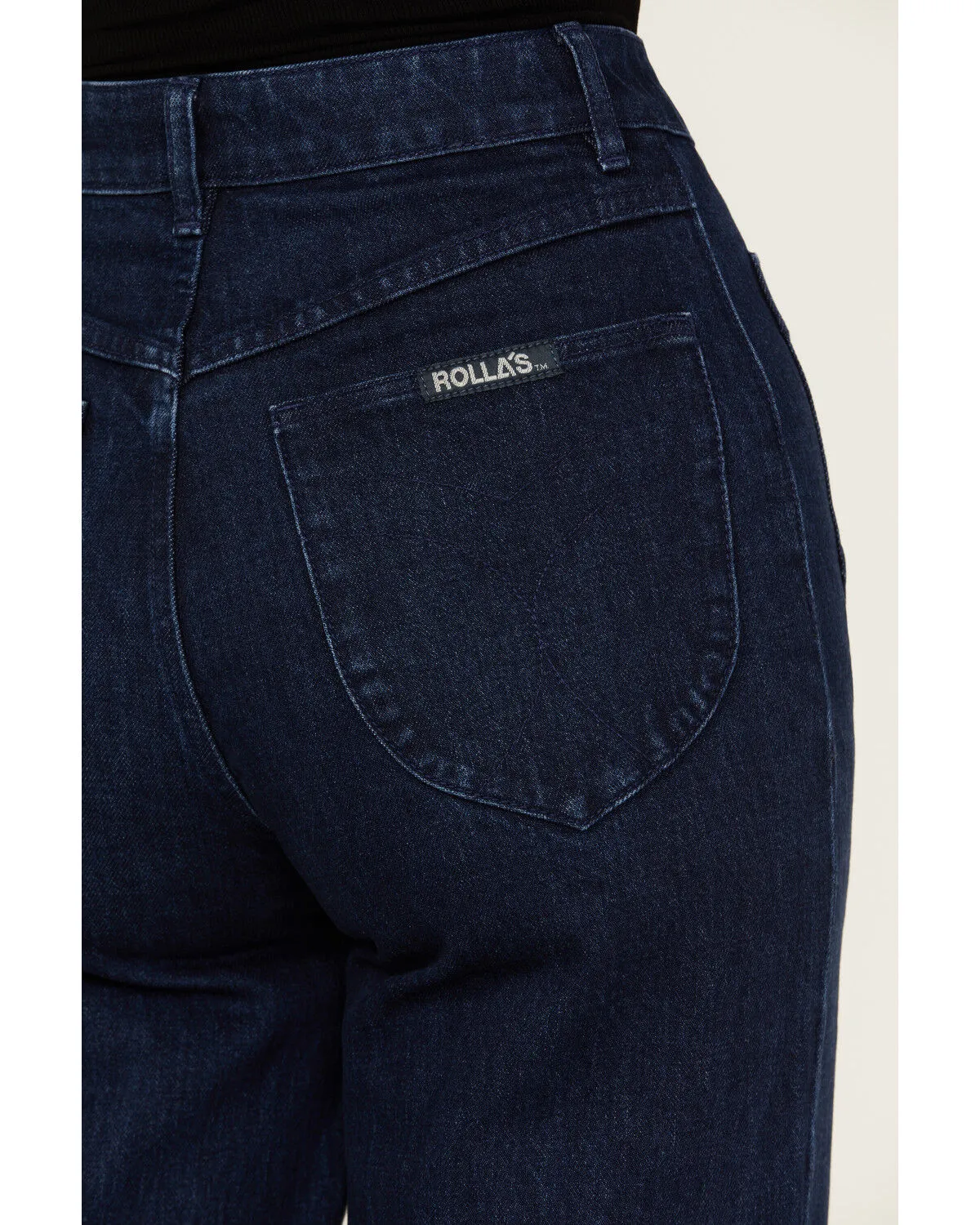 Product Name:  Rolla's Women's Dark Wash High Rise Wide Leg Sailor Stretch Jeans