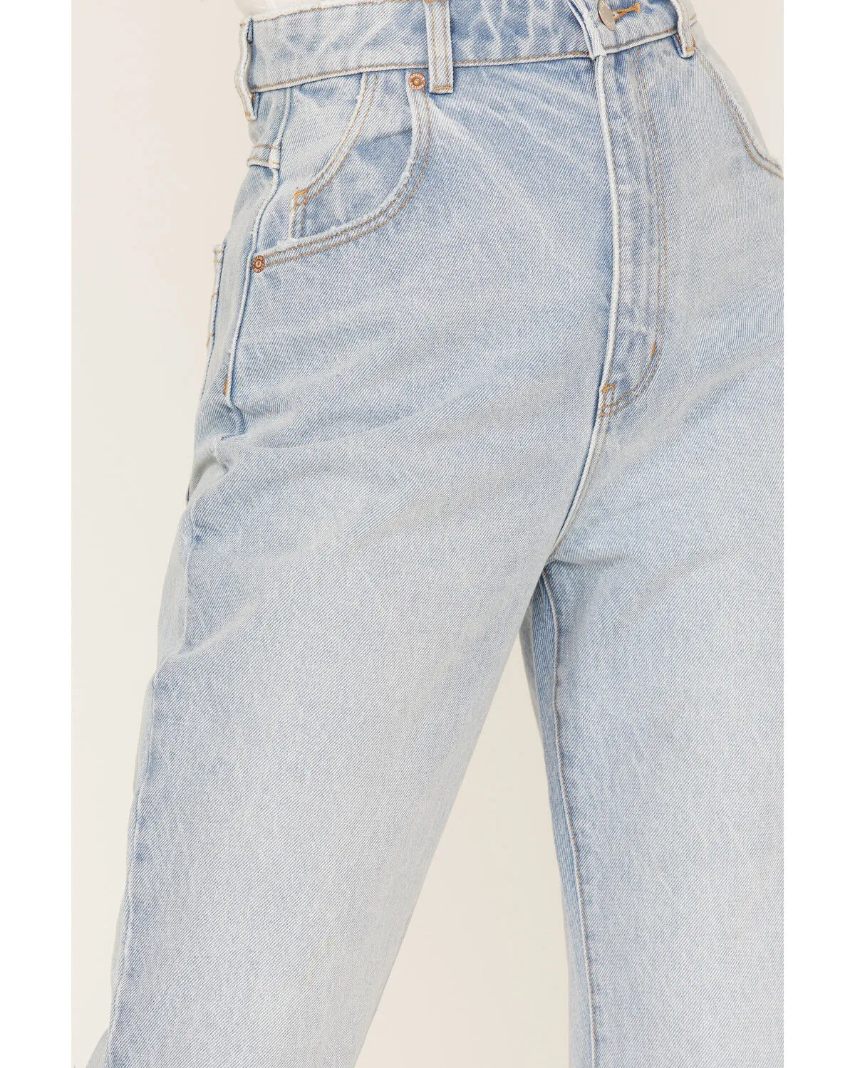 Product Name:  Rolla's Women's Light Wash High Rise Distressed Ella Straight Jeans