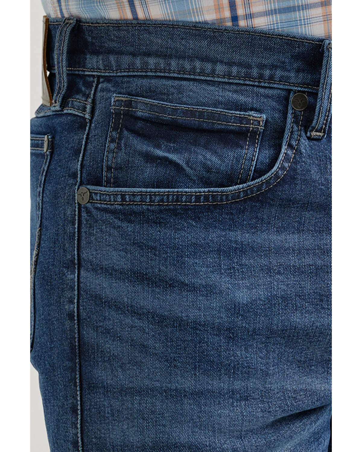 Product Name:  Wrangler 20X Men's Warren Medium Wash Slim Straight Stretch Denim Jeans - Tall