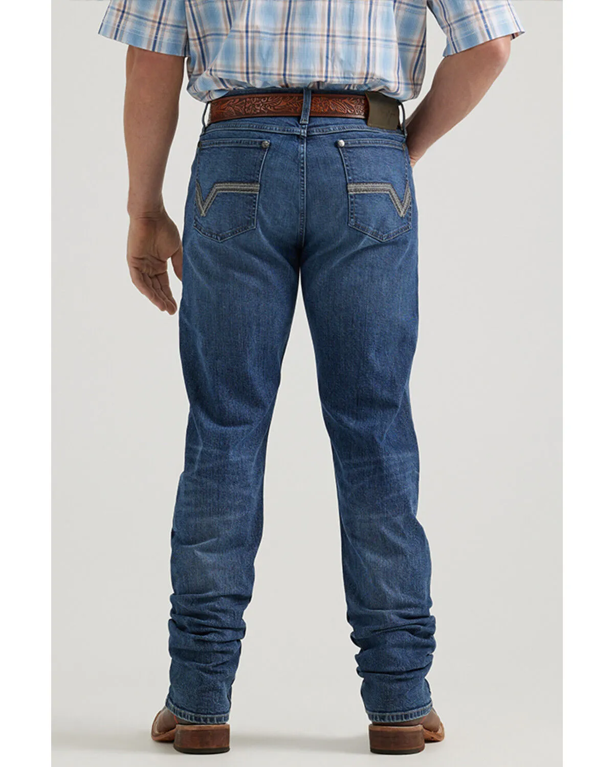 Product Name:  Wrangler 20X Men's Warren Medium Wash Slim Straight Stretch Denim Jeans - Tall