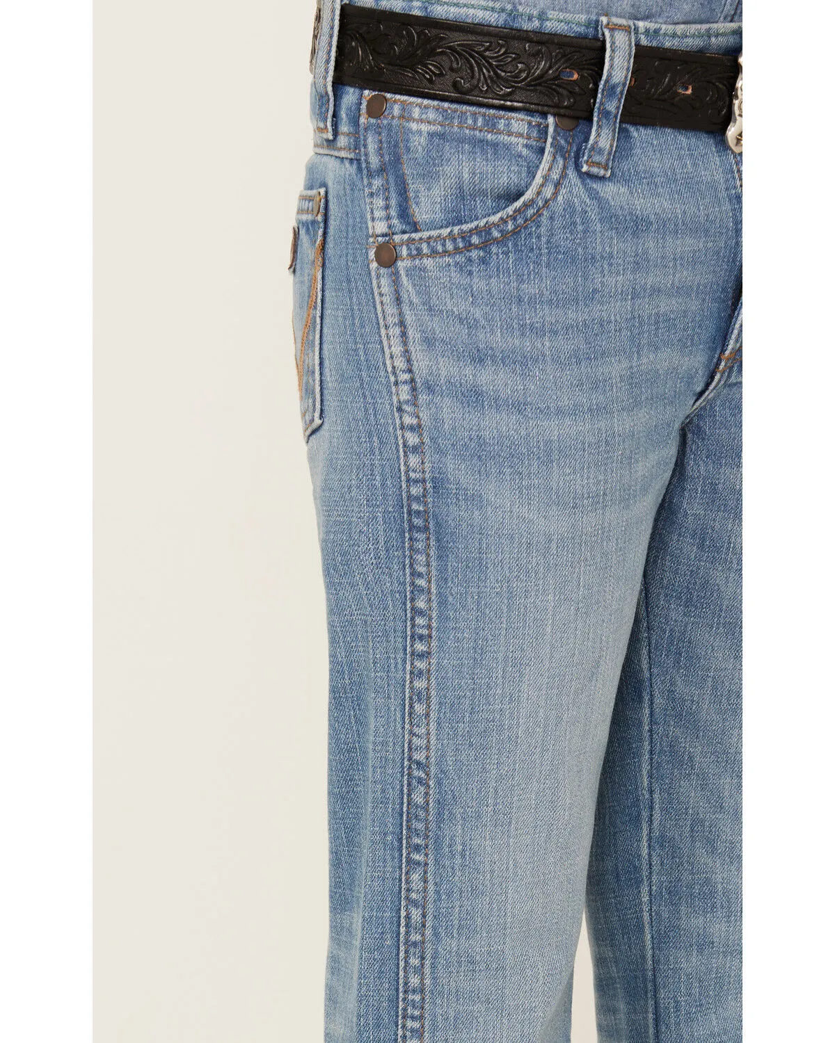 Product Name:  Wrangler Retro Little Boys' Barksdale Dark Wash Slim Straight Stretch Denim Jeans