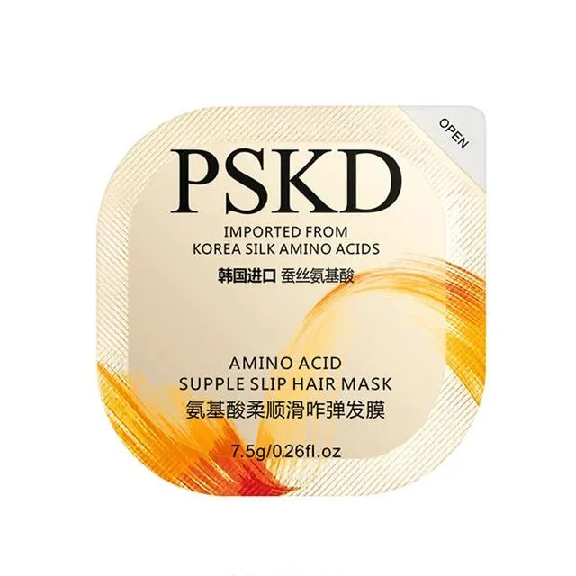 PSKD 8 PCS Amino Acids Hair Mask Nourishment Hair Care Smooth Shampoo Hair Treatment