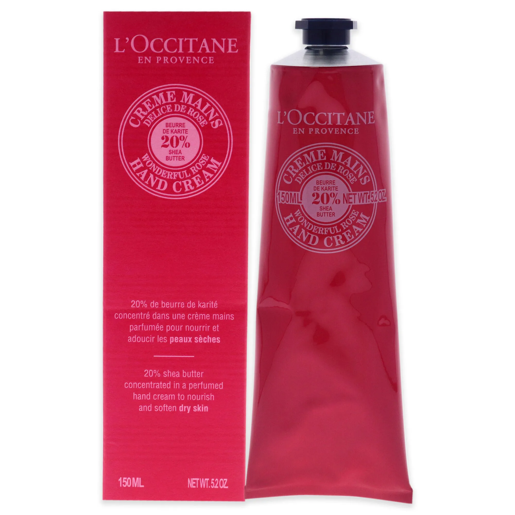 Shea Butter Wonderful Rose Hand Cream by LOccitane for Unisex - 5.2 oz Cream