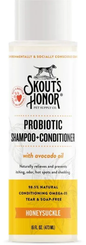 Skout's Honor Probiotic Shampoo Conditioner Honeysuckle