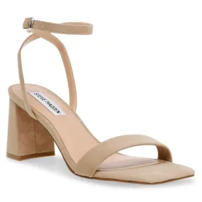 Steve Madden Luxe Tan Kid Suede Sandals