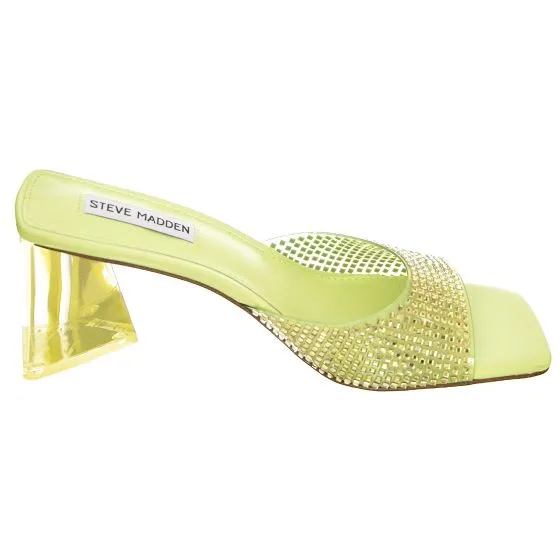 Steve Madden Womens Marseille Lime Multi Sandals