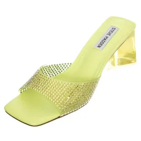 Steve Madden Womens Marseille Lime Multi Sandals