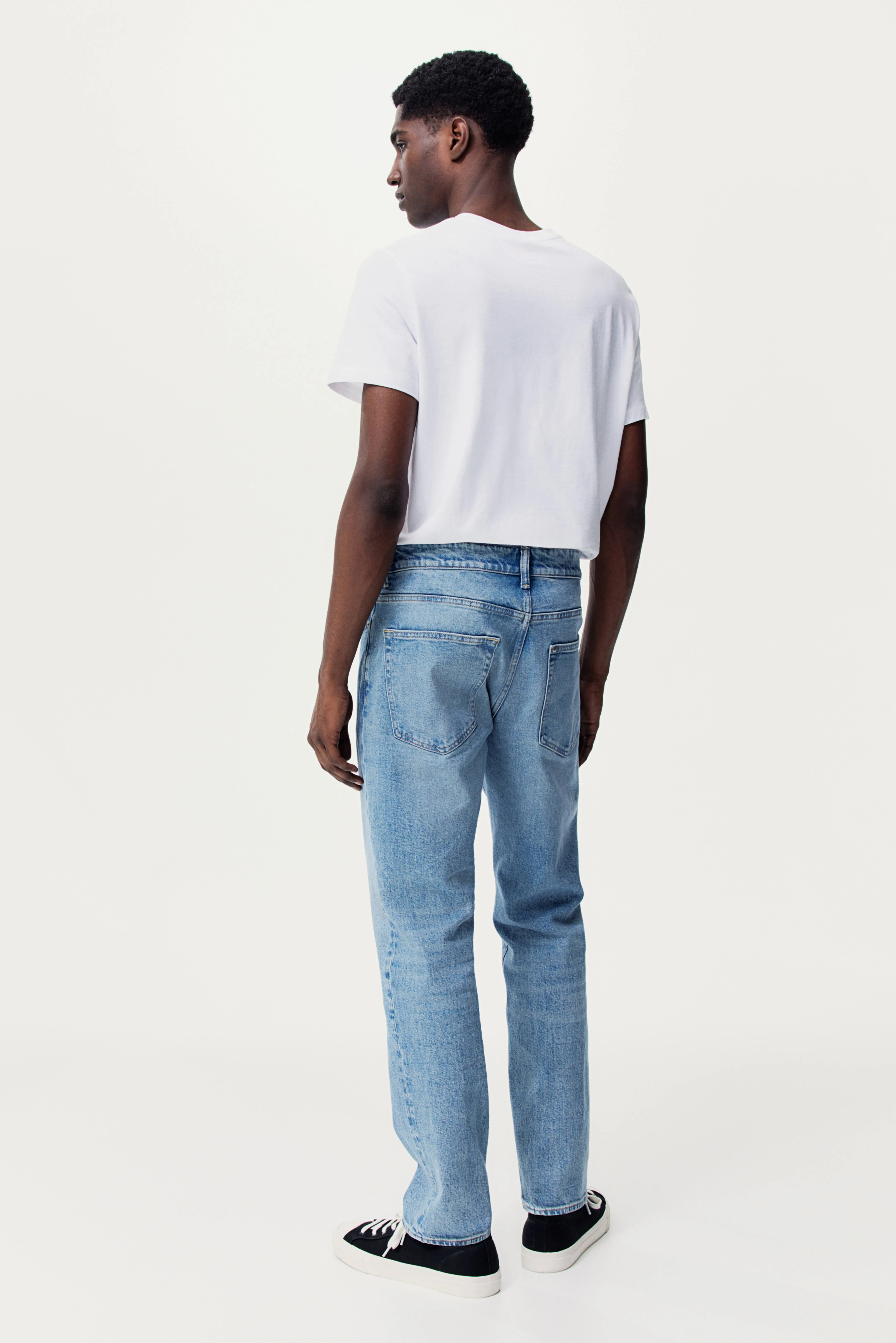 Straight Regular Jeans - Regular waist - Long - Denim blue - Men | H&M GB