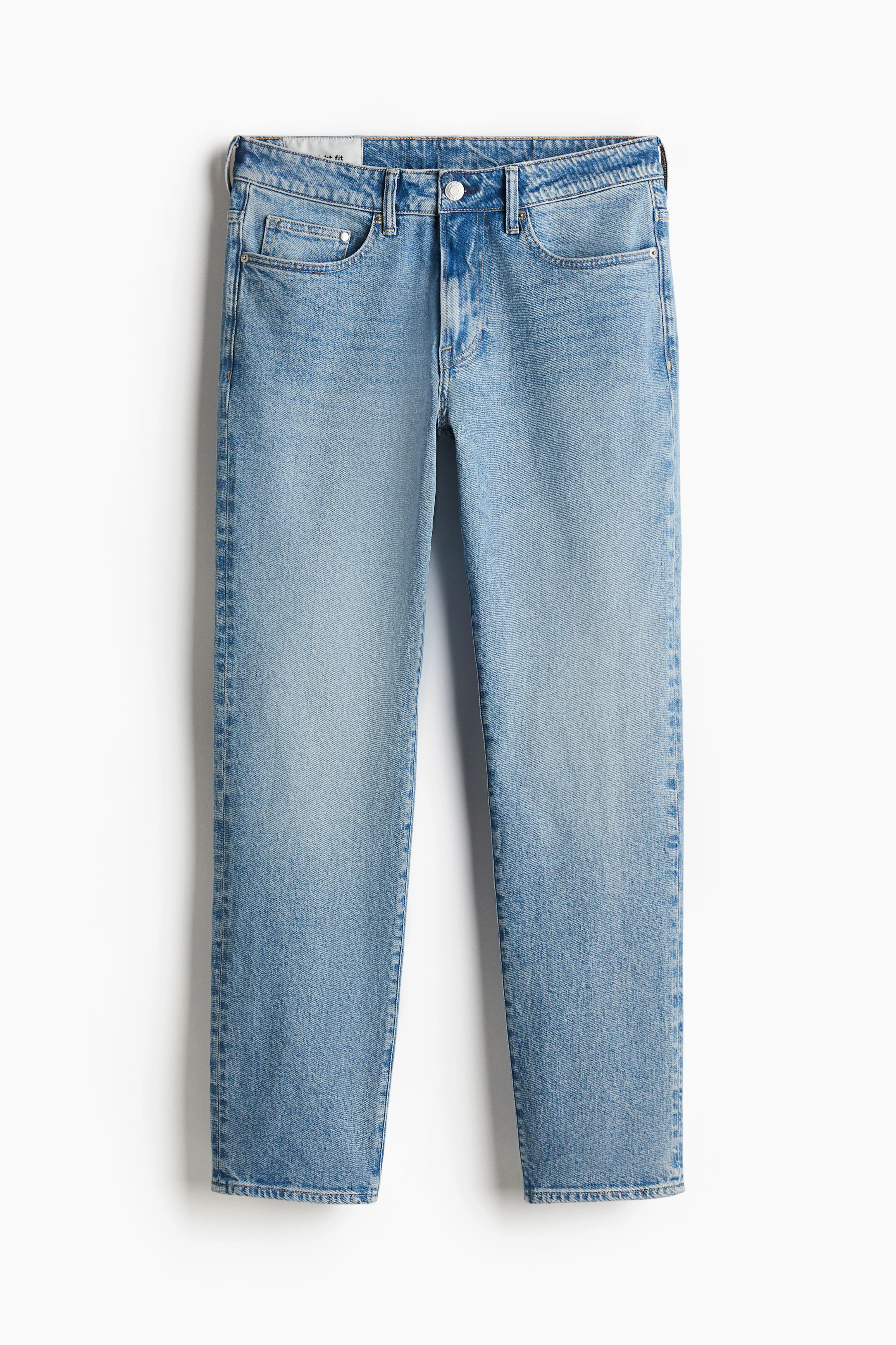 Straight Regular Jeans - Regular waist - Long - Denim blue - Men | H&M GB