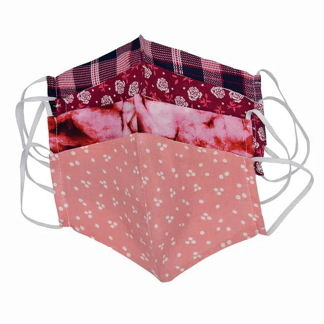 Subaru Face Mask - Diamond Raspberry