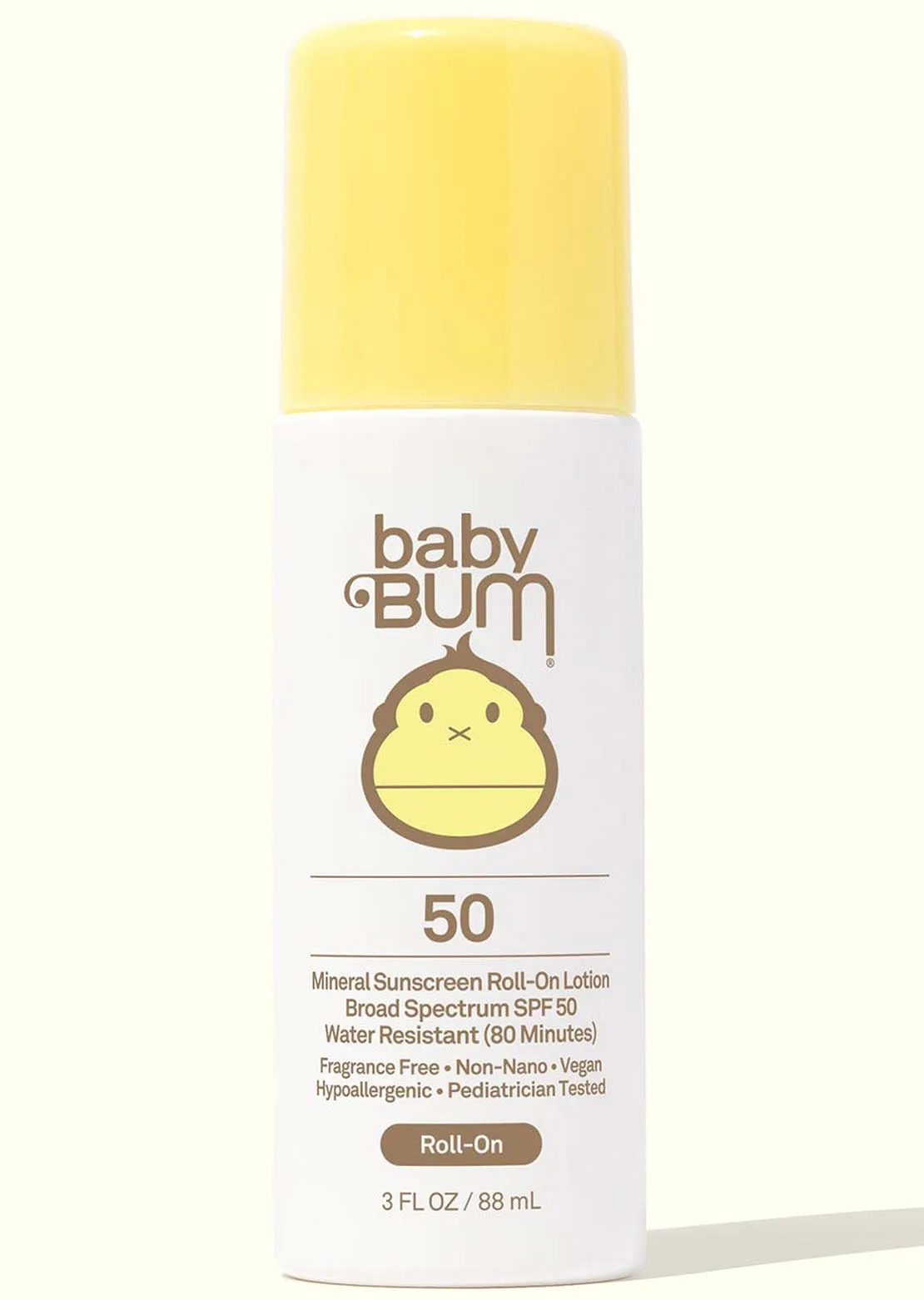 Sun Bum Baby SPF 50 Mineral Sunscreen Roll On - Fragrance Free