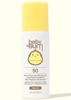 Sun Bum Baby SPF 50 Mineral Sunscreen Roll On - Fragrance Free