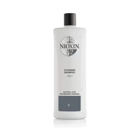 System 2 Cleanser Shampoo with Progressed Thinning Hair Treatment Scalp Therapy