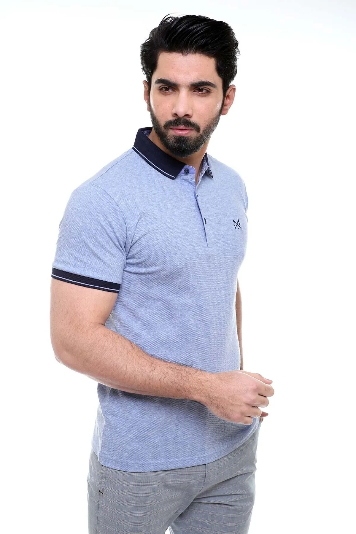 T SHIRT POLO SKY BLUE