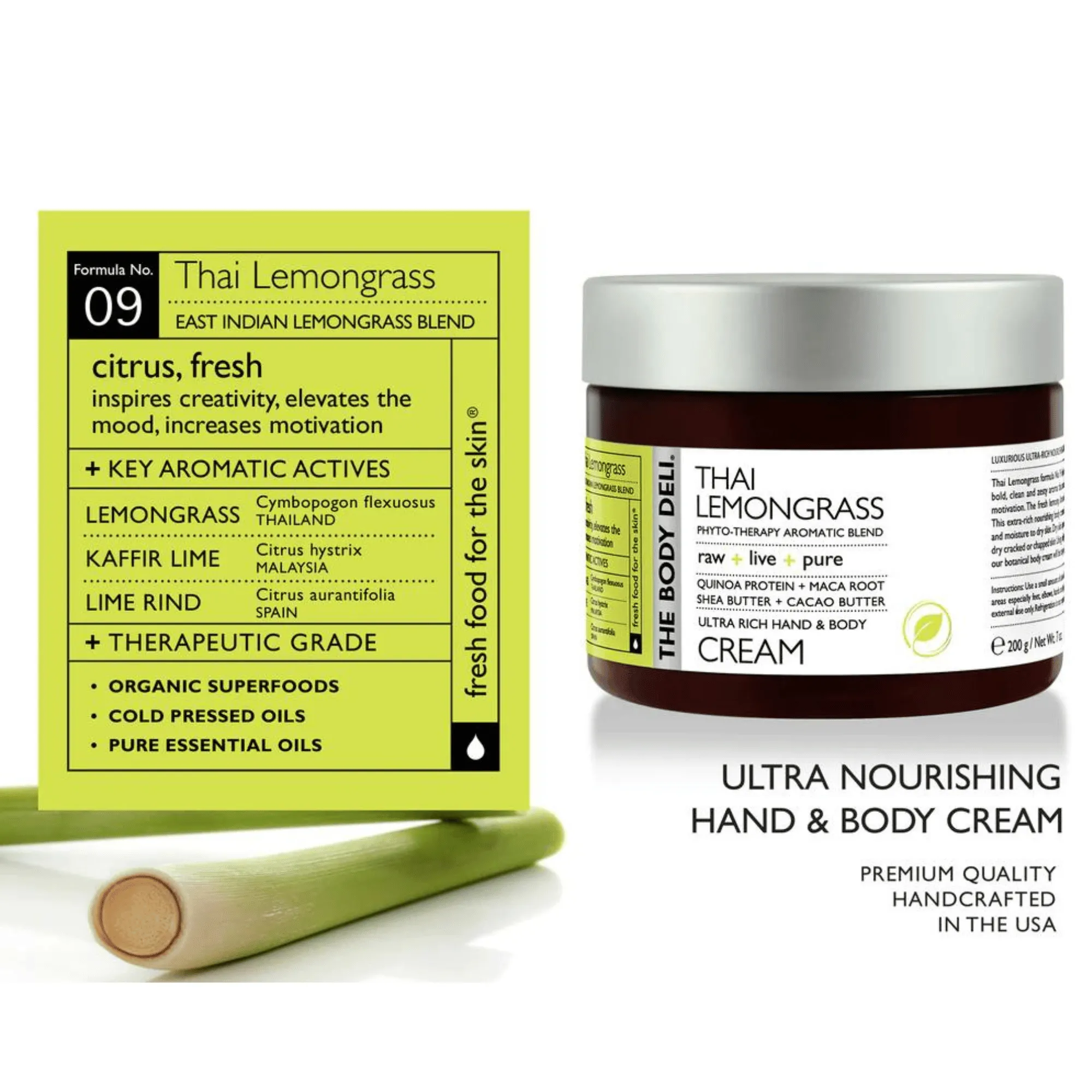 THE BODY DELI Hand & Body Cream in Thai Lemongrass