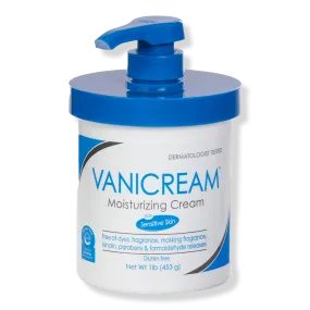 VANICREAM Moisturizing Cream with Pump for Sensitive Skin