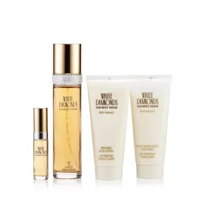 White Diamonds Gift Set Eau de Toilette, Body Lotion and Shower Gel for Women by Elizabeth Taylor