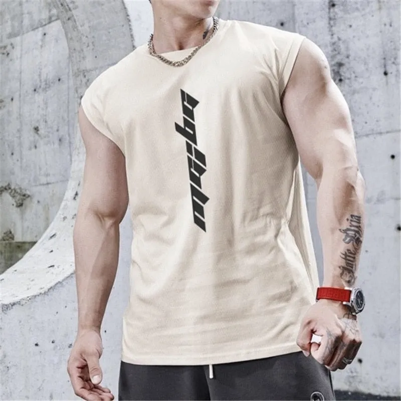 Xituodai 2022  New Gyms Tank Top Summer Brand Sleeveless Shirt Sports Fitness Tank Top Men printing bodybuilding undershirt Runn