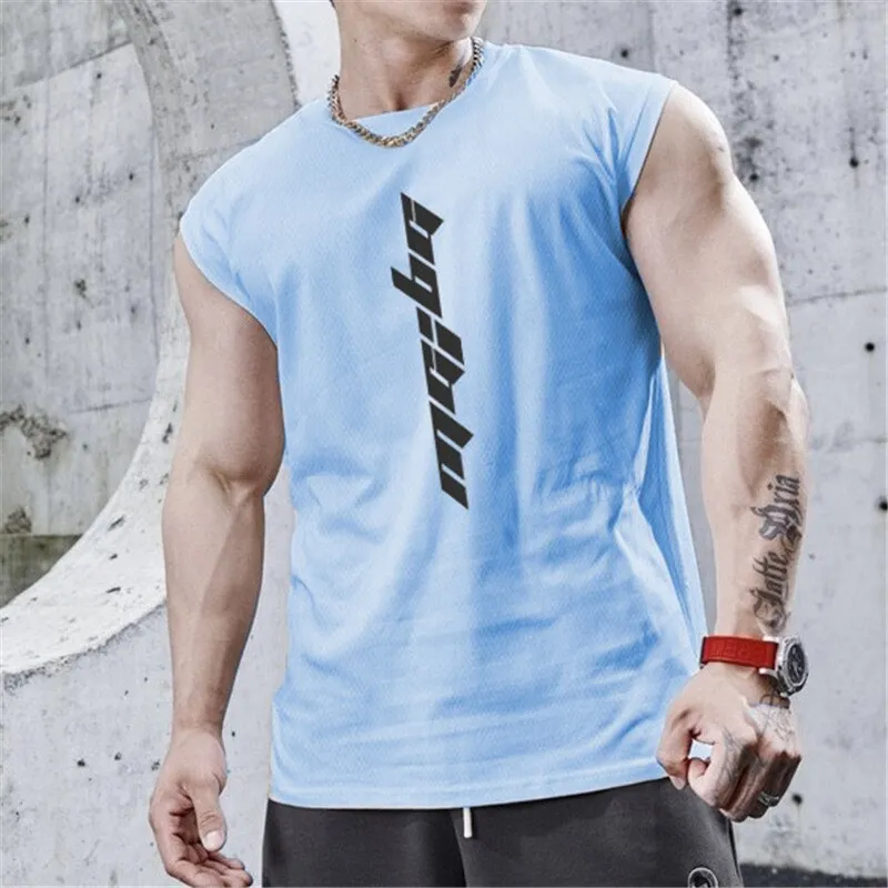 Xituodai 2022  New Gyms Tank Top Summer Brand Sleeveless Shirt Sports Fitness Tank Top Men printing bodybuilding undershirt Runn